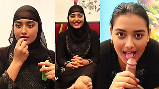 Desi Bhabi Muslim Girl Blowjob and Handjob with Boyfriend - Homemade Indian Village Sex