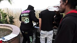 Interracial homemade group sex