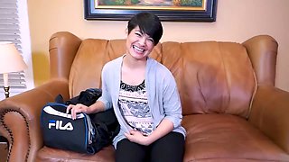 Cum swallowing, interracial, young