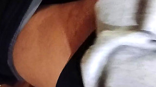 We Jerk off Riskily in the University Hallway