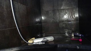 Perfect blond making solo masturbation