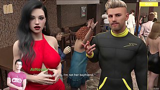 Game walkthrough for a visual novel with plenty of big boobs and hot action