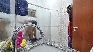 Camera on Hot Stepcousin in the Shower - I Can’t Wait to Fuck Her