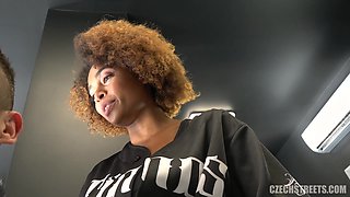 Czech Streets 121 Black seductive hairdresser
