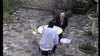 18 Year Old Brunette Teen Gets Grabbed by Older Man. Intense Outdoor Encounter!