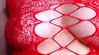 Christmas Bodystocking Cocktease
