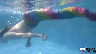 Captive Mermaid Teases You in the Pool