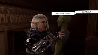 Goblin Fucks Thick Elf Ass Hard Standing - Wraith931