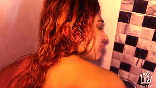 Anal in the shower with end on the face