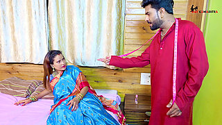 Indian boy inserted his dick deep inside his girlfriend's throat.