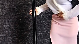 Marina dancing at the pole