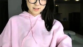 Asian Sweet Teen black sock masturbation