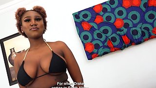 Big boobs ebony teen gives the casting producer a blowjob