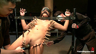 Pushed to the Limit with Uncontrollable Orgasms Made to Cum Over and Over by Strangers