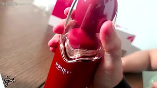Hot Latina Selena Vega Gives Blowjob & Ball Licking with Sex Toy - Crazy Bedroom Fun
