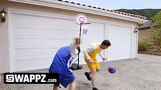 Swappz - mvp stepmothers beat their stepsons in basketball and then beat their dicks
