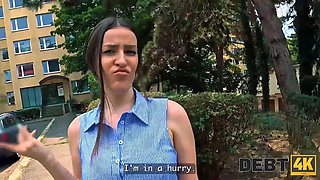 Debt4k. he came for the payment - she just jizz