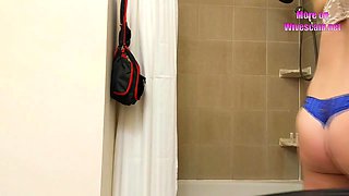 Wife naked bathroom hidden cam