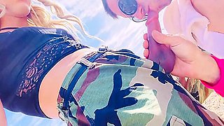 Boy Sucking Trans Girlfriend Cock In Public