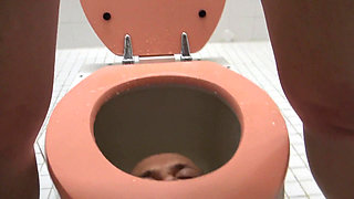 Pissed on and Milked in the Toiletbox!