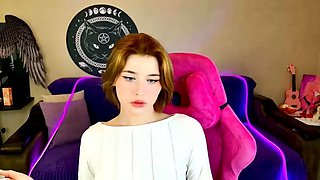 Shemale tranny enjoying solo masturbation