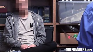 Hot Security Guard Rachael Cavalli Fucks Young Male Thief Suspect