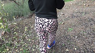 Unfaithful Turkish Hot Wife Cheating with Stepson Outdoor in a Public Park