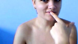 Big-Titted Spanish Amateur's Webcam Solo