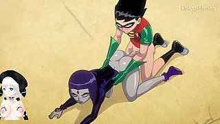 Raven cosplays and has some fun with Robin while the brute is out