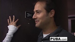 After a taxing meeting, Big Tit Avy Scott needs a hard cock.