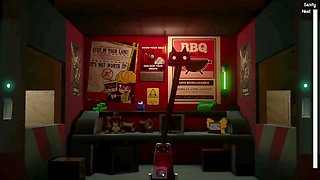 Toy Chica's wild encounter in this FNAF porn parody