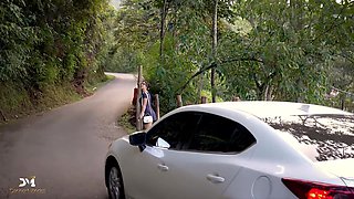 Dame gets Boinked Outdoors by a Giant-manmeat Stranger - Danner Mendez & Iris