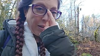 Nerdy Faery Outdoor Pee Desperation - Hairy Pussy Pissing in Tight Jeans HD