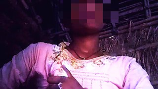 Desi Mallu Aunty in Pink Frock Getting Her Boobs Massaged