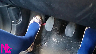 Driving Fast in Flowered Ballet Flats