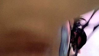 Hot Brunette In Stockings Masturbates Hard