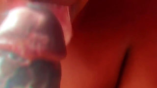 BBW Real Horny Stepmom Sucked My BBC with Her Super Hot Lips and Tits All Over My Thighs