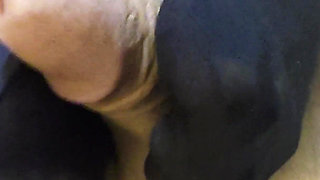 15 Mins of Stocking Feet Rubbing Throbbing Dick