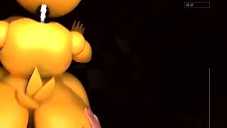 Toy Chica sucks and rides