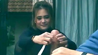 Asian GF Struggles with Huge Cock