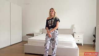 Lilly Bella - First Fitness Audition: Blonde Czech Dancer
