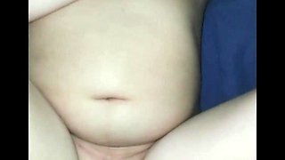 Busty Young Woman Night Fuck Cum on Her Belly