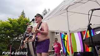 Lesbian Outdoor Orgy on Stage - Fuck-A-Palooza Festival Squirting Show