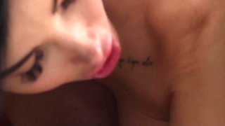 Breasty cougar Clea Gaultier rides hard cock