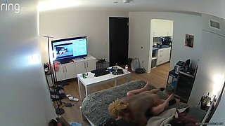 Secret Cam Exposes Black Neighbor Fucking My Young Wife in Our Bed