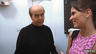 Incredible harlot and old guy adult smutty scene