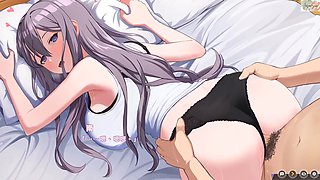 Full penetration from behind, the cock fills the pussy and hits the deepest spots