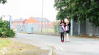 Busty Ebony Babe Catches Flat Mate Sniffing Her Panties And Sucks Him Off