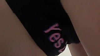 A Japanese Girl in Wedgie Thong Panties Cleans Her Apartment While Repeatedly Fixing Her Big Tits That Stick Out of Her T-shirt
