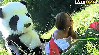 Madelyn is naughty red riding hood
